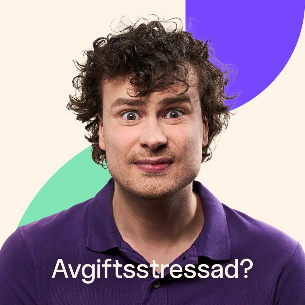 MedMera Bank-annons i sociala medier: Avgiftsstressad?